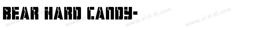 Bear hard candy字体转换